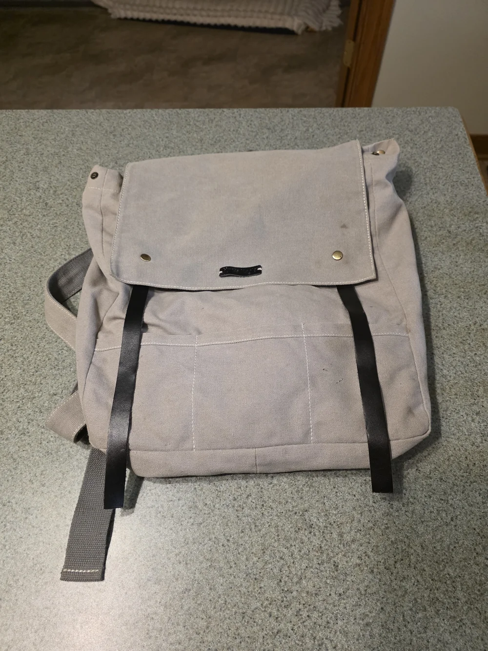 Canvas Flap Backpack